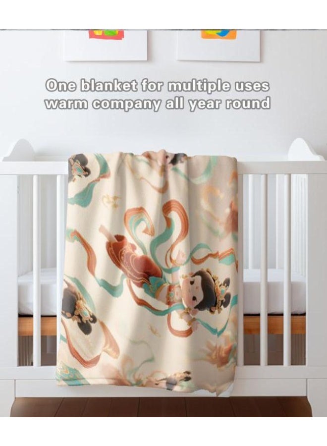 general Children's or student cartoon flannel thin blanket (warm and comfortable, suitable for sleep, games) 100cm*150cm - 1069 - Image 5