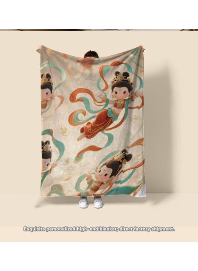 general Children's or student cartoon flannel thin blanket (warm and comfortable, suitable for sleep, games) 100cm*150cm - 1069 - Image 4