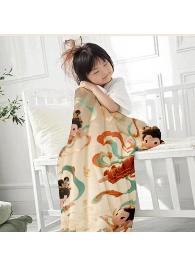 general Children's or student cartoon flannel thin blanket (warm and comfortable, suitable for sleep, games) 100cm*150cm - 1069 - Image 3