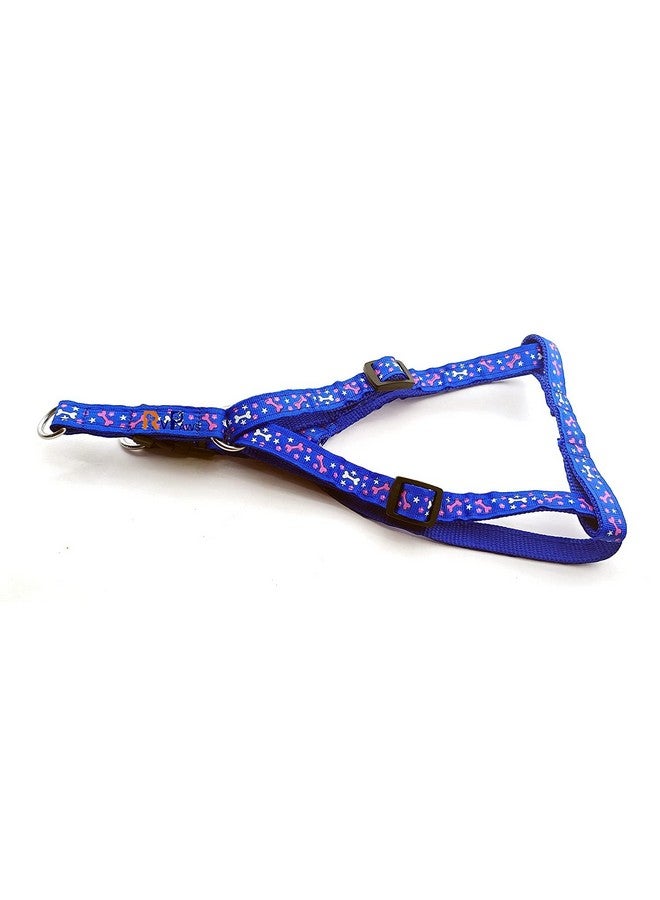 Puppy Adjustable 15Mm Nylon Harness And Leash Set | Attractive Print And Color Design Harness With Leash | Harness And Leash Set For Small & Medium Dogs - (Color May Vary, 0.5Inch) - Image 2