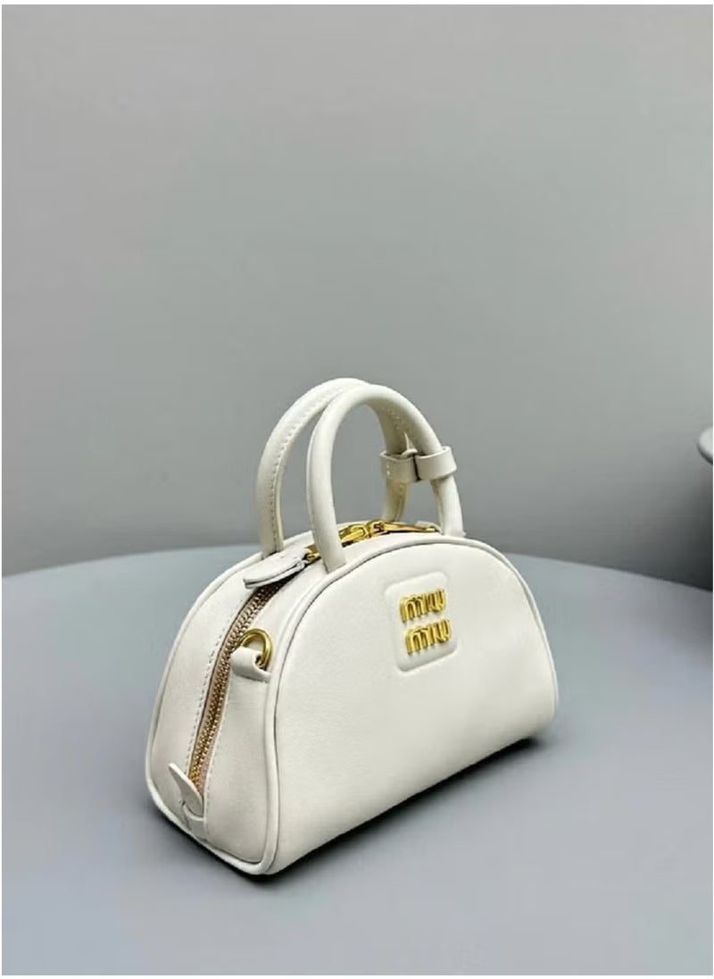 Miu Miu Tan Leather Top Handle Bag  - Image 5