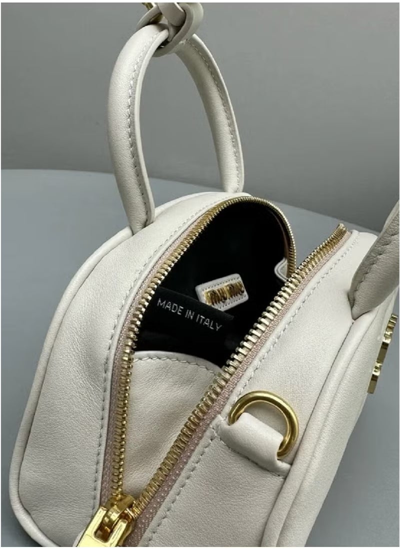 Miu Miu Tan Leather Top Handle Bag  - Image 2