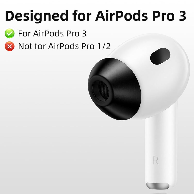 lanwow for AirPods Pro 3 Foam Tips, Memory Foam Ear Tips for AirPods Pro 3 (2025 3rd Gen)ï¼Œ4-Size Variety Pack (XS/S/M/L, 4 Pairs) - Image 2