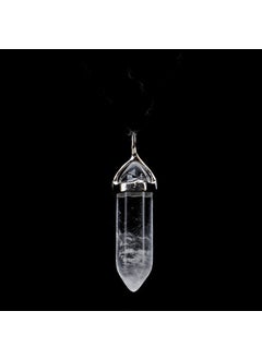 Generic Hexagonal Crystal Point Pendant Necklace clear 
