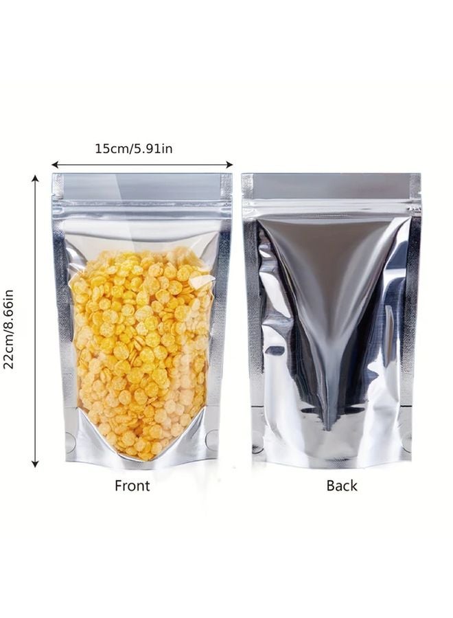 50 Reusable Stand Up Storage Bags 4.72x6.69 Inch 50pcs For Snacks Nuts Tea Coffee - Image 2
