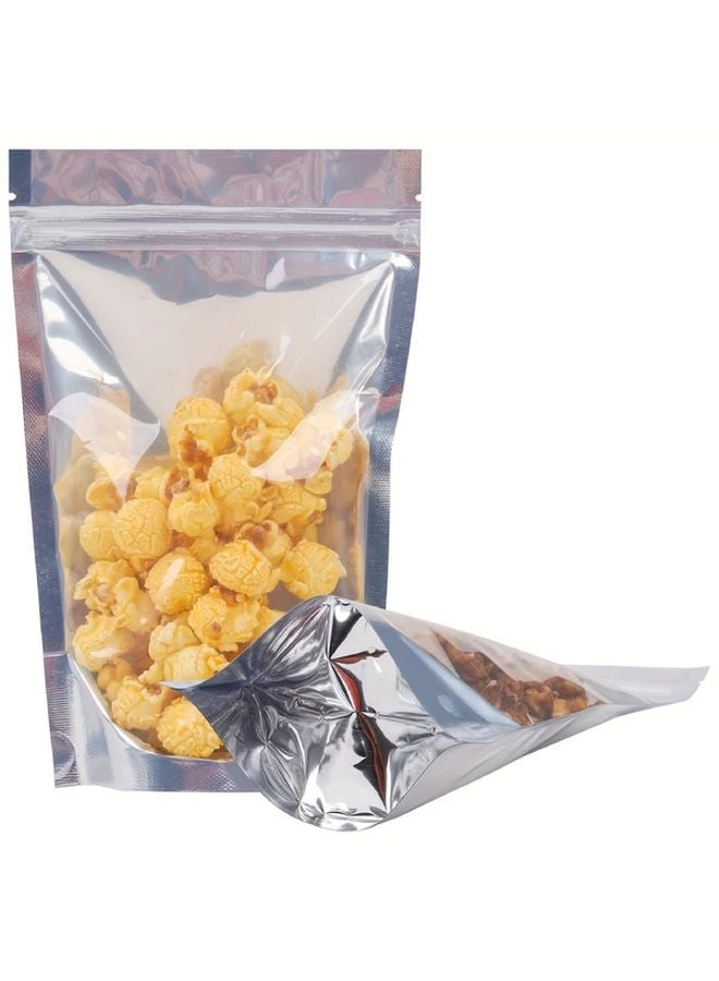 50 Reusable Stand Up Storage Bags 4.72x6.69 Inch 50pcs For Snacks Nuts Tea Coffee - Image 3