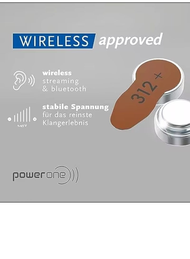 Power One 60-Piece Original High Level Hearing Battery Set P312  - Image 3