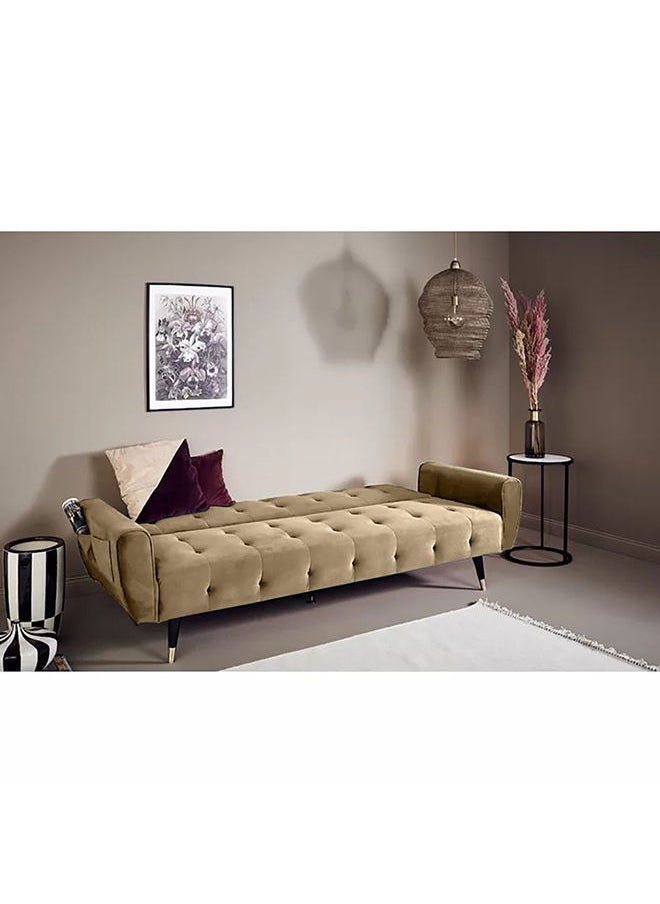 In-House - Montella | 3-Seater Sofabed 2 In 1 Upholstered In Linen 36x179x106 cm- Beige - Image 1