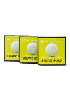 Van der Hagen Van Der Hagen Mens Luxury Scented Shave Soap Pack of 3 