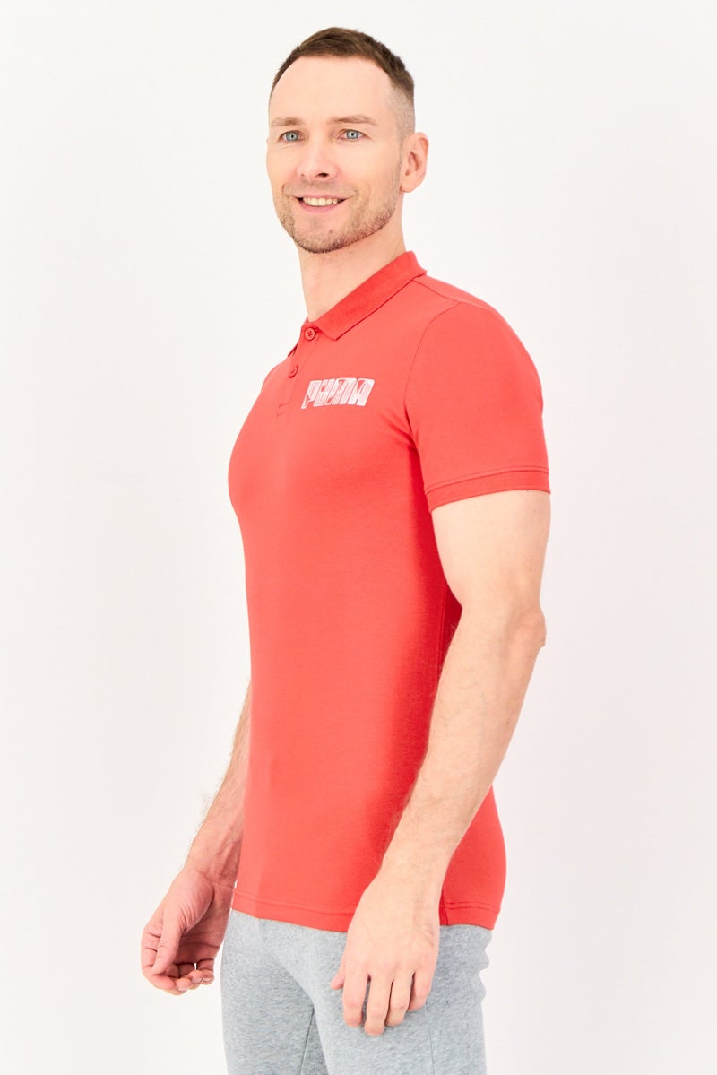 PUMA Men Sportswear Fit Short Sleeve Outdoor Polo Shirt, Red - Image 4