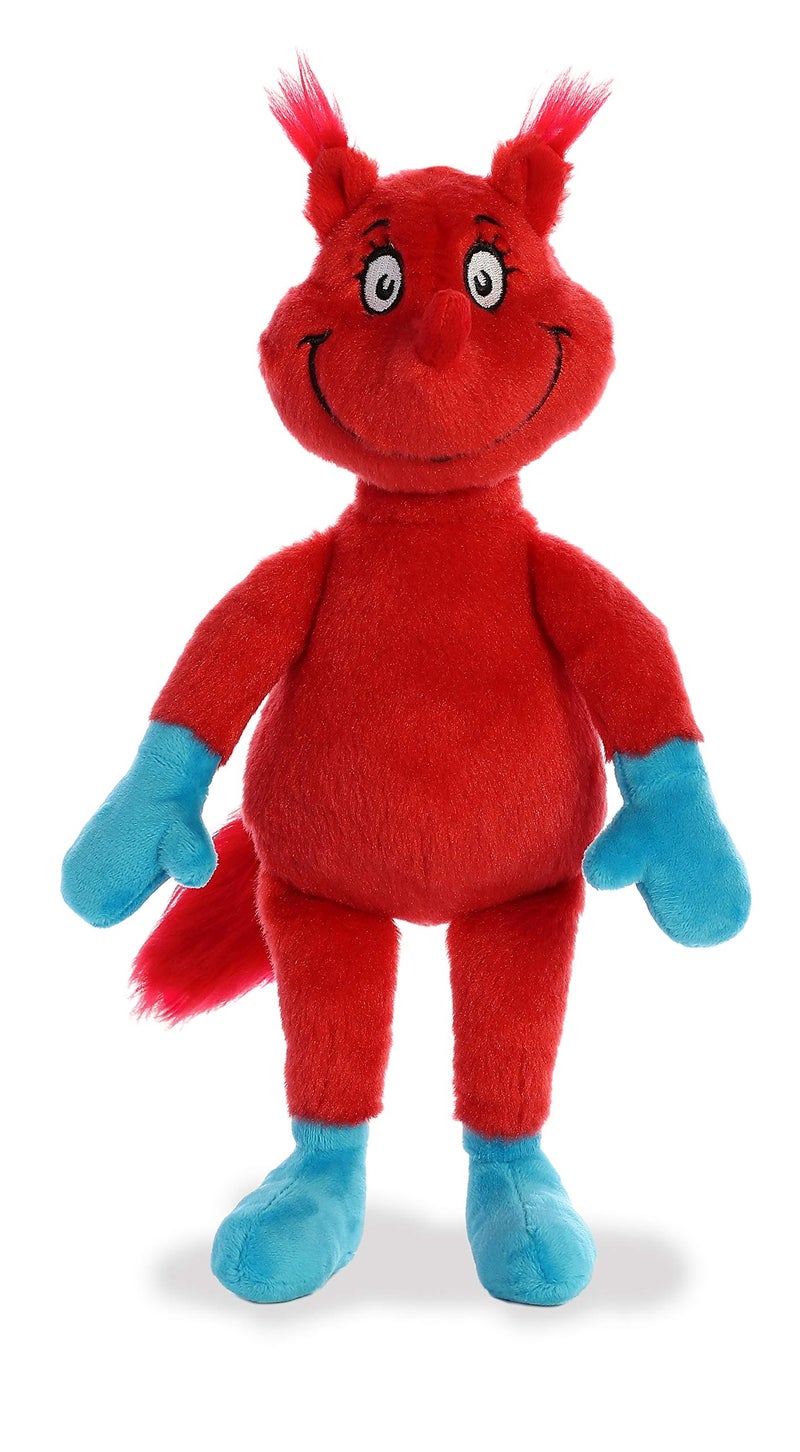 AuroraÂ® Whimsical Dr. Seussâ„¢ Fox in Socks Stuffed Animal - Officially Licensed Plush for Imaginative Play - Perfect for Kids and Adults - Red 12 Inches - Image 1
