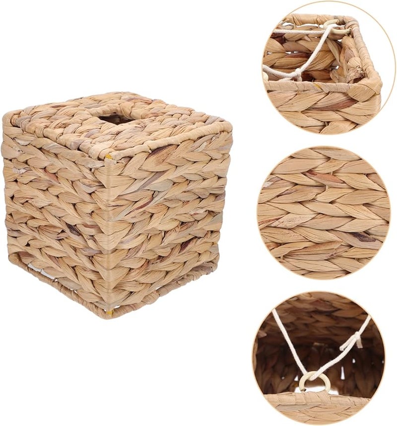 حامل علبة المناديل الزخرفي القديم القابل لإعادة التعبئة موزع المناديل للسيارة المكتب المنزل - Image 5