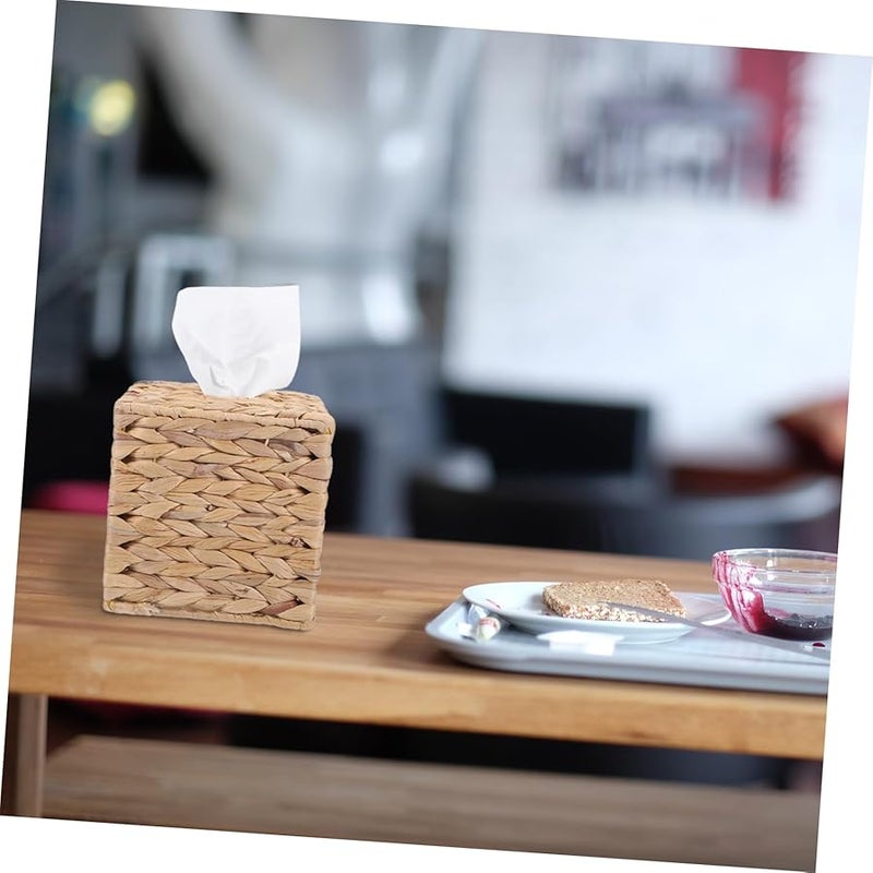 حامل علبة المناديل الزخرفي القديم القابل لإعادة التعبئة موزع المناديل للسيارة المكتب المنزل - Image 4