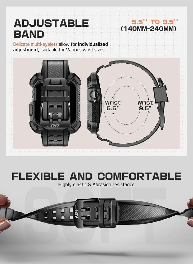 SUPCASE for Apple Watch 11/10 46mm Case with Band (Unicorn Beetle Pro), [Military-Grade Protection] [Scratch-resistant] Rugged Men Cover with Adjustable Strap Band for iWatch 11/10 46mm, Black - Image 5