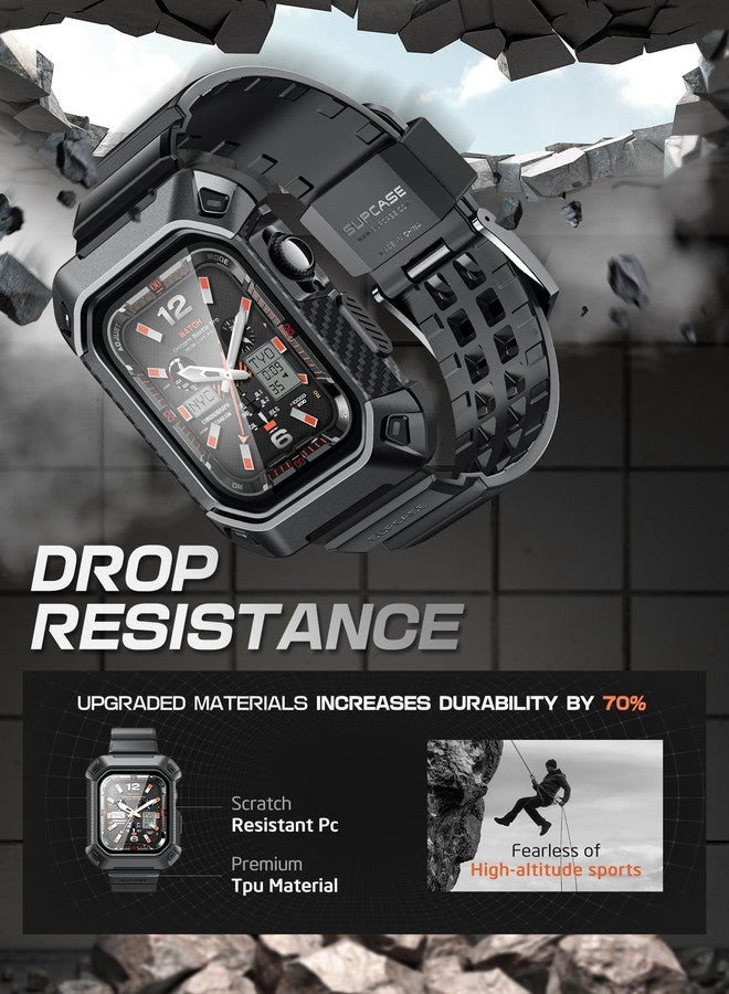 SUPCASE for Apple Watch 11/10 46mm Case with Band (Unicorn Beetle Pro), [Military-Grade Protection] [Scratch-resistant] Rugged Men Cover with Adjustable Strap Band for iWatch 11/10 46mm, Black - Image 3