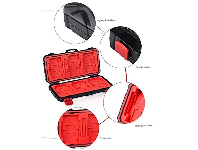 Tectonic KH-15 36 Slot Memory Card Case, Water-Resistant Shockproof Storage Organizer Holder for XQD, CF, SD, TF, MicroSD, Nano & SIM Cards – Compatible with SanDisk, Lexar, Kingston, Transcend - Image 5