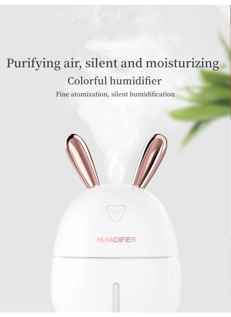 Generic Mengtu humidifier, portable USB mini humidifier and essential oil diffuser - capacity 300ml, dual fog mode, quiet operation, LED night light, compact air freshener suitable for cars, bedrooms, offices and travel, ideal gift for skin moisturizing and emotional enhancement  - Image 3