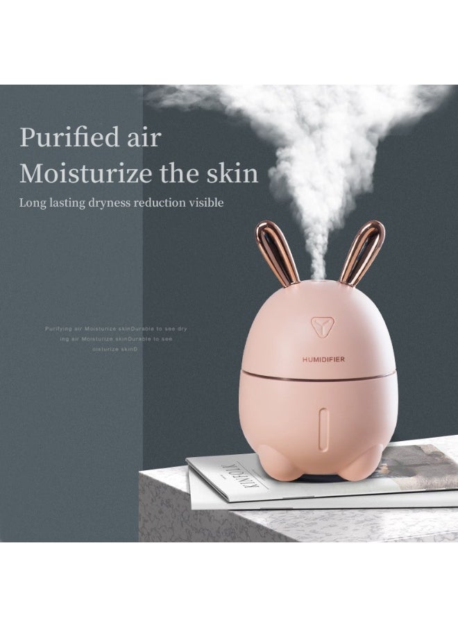 Generic Mengtu humidifier, portable USB mini humidifier and essential oil diffuser - capacity 300ml, dual fog mode, quiet operation, LED night light, compact air freshener suitable for cars, bedrooms, offices and travel, ideal gift for skin moisturizing and emotional enhancement  - Image 4