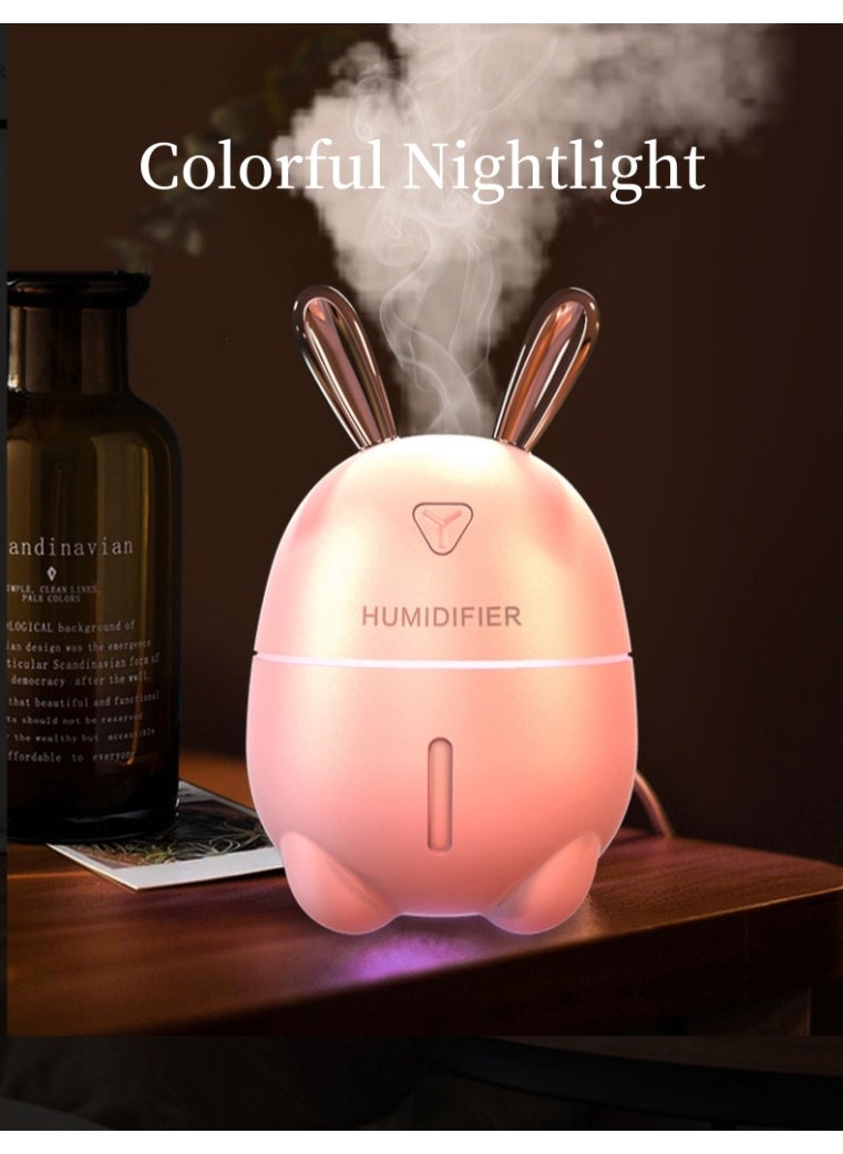 Generic Mengtu humidifier, portable USB mini humidifier and essential oil diffuser - capacity 300ml, dual fog mode, quiet operation, LED night light, compact air freshener suitable for cars, bedrooms, offices and travel, ideal gift for skin moisturizing and emotional enhancement  - Image 5