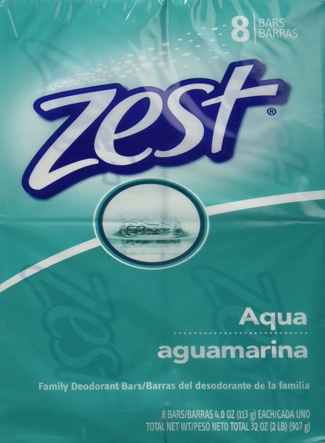 زيست صابون زيست باث بارز، 4 أونصة، 8 قطع، لون أزرق، عبوة من قطعتين - Image 1