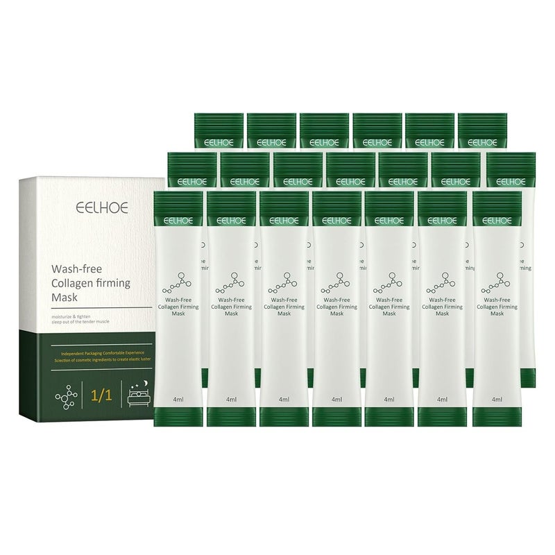 20 Packs Korean Collagen Firming Mask Skin Care WashFree Sleeping Mask Essential Lifting Firming Anti Aging Moisturizing Face