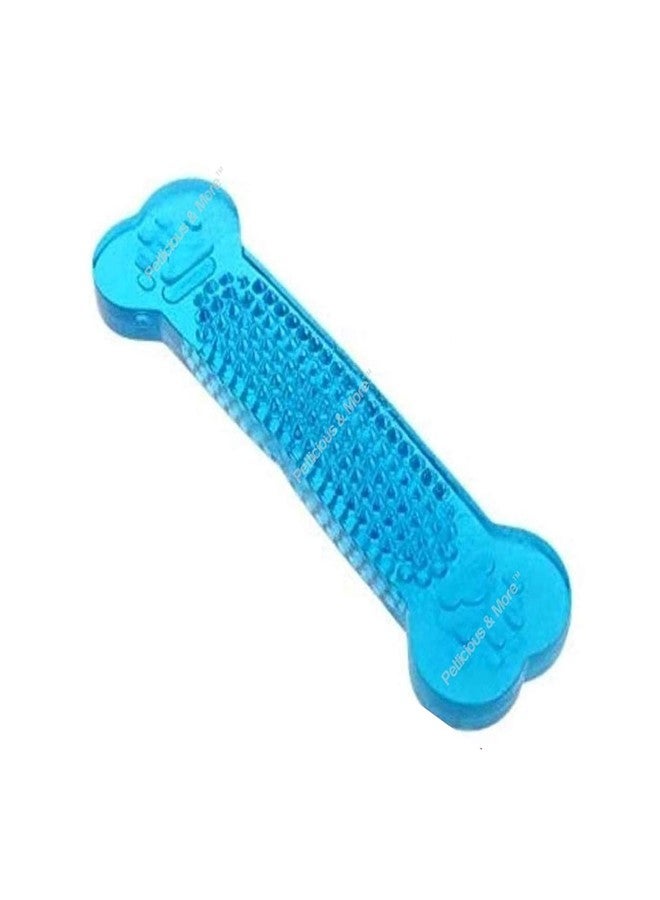 Petlicious & More (Gel Bone) Flavoured Rubber Dog Chew Hard Interactive Bone Toy (Color May Vary)