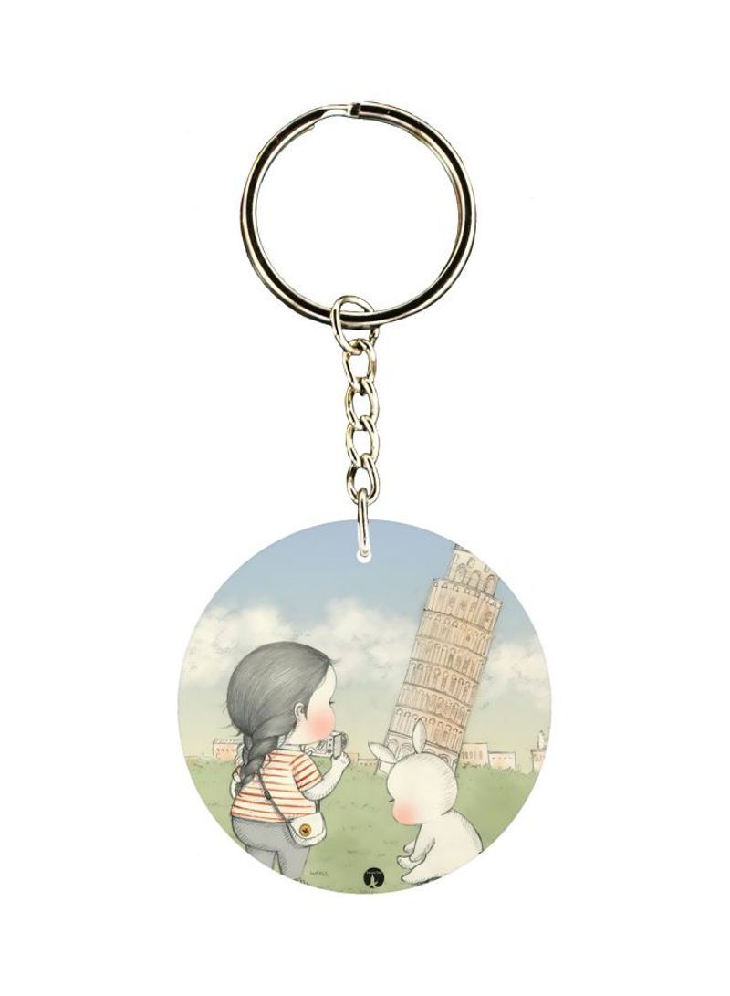 RKN Cartoon Themed Single Sided Keychain