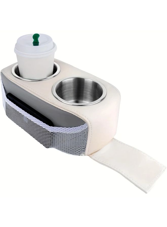 Blue Stainless Steel Pontoon Cup Holder For Boat Seat Car RV Sofa Double Beverage Mobile Phone Holder - Image 3
