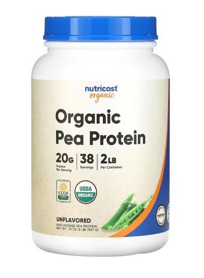 Organic Pea Protein Unflavored 2 lb 907 g - Image 1