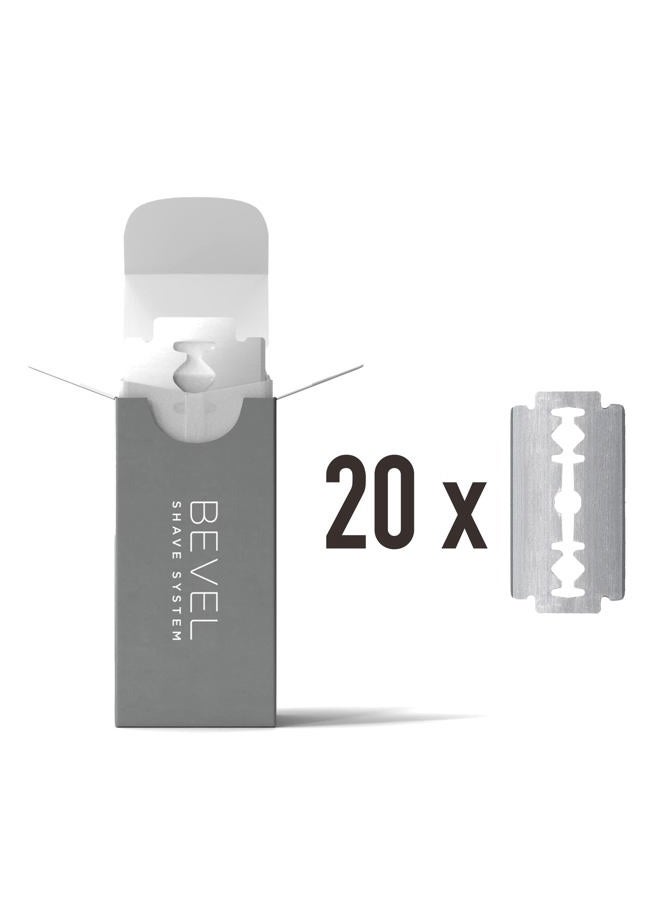 Bevel Razor Blades - 20 Refills - Image 1
