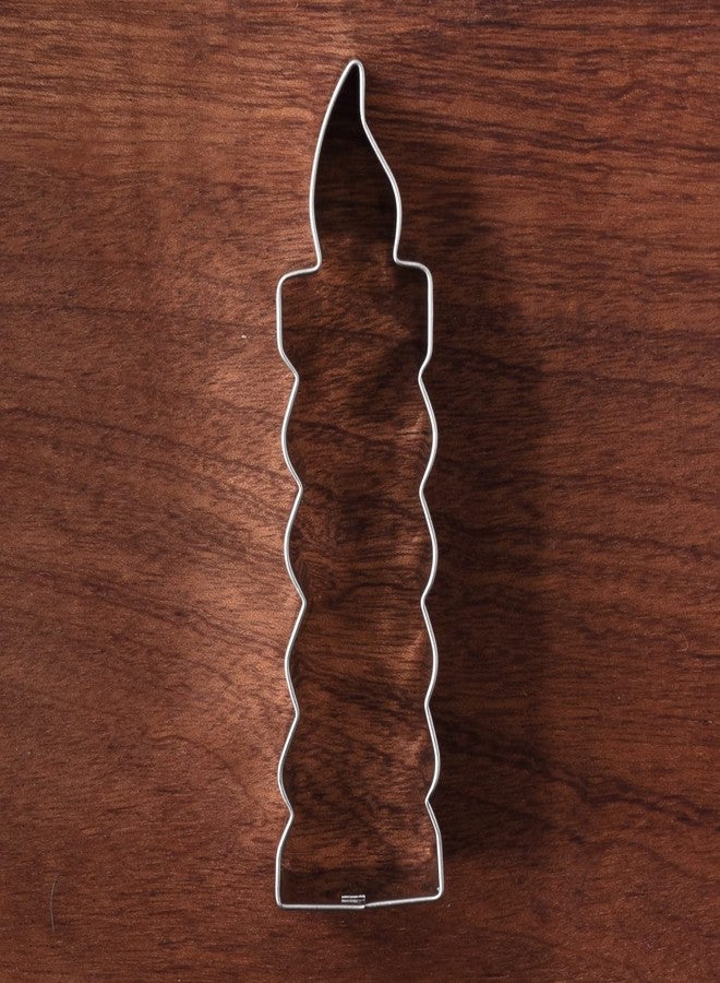 LILIAO Candle Cookie Cutter, 1.1" Wide x 4.1" Tall x 1" Deep, Stainless Steel - Image 2
