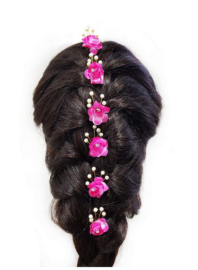 Ekan Set Of 6 Juda Bun Hair Pins Wedding Hair Accessories For Women 10 Grams Pack Of 1 - Image 3