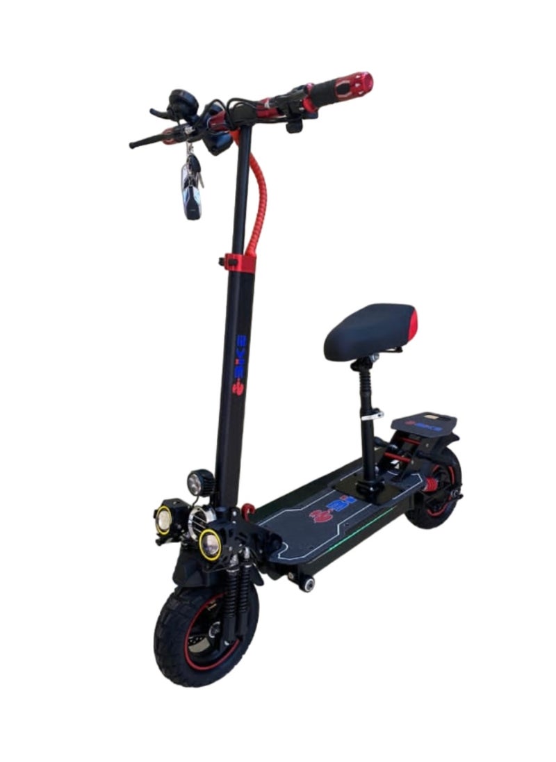 Aster - E10S Power Packed 2000W Single Motor Electric Scooter Black - Image 1