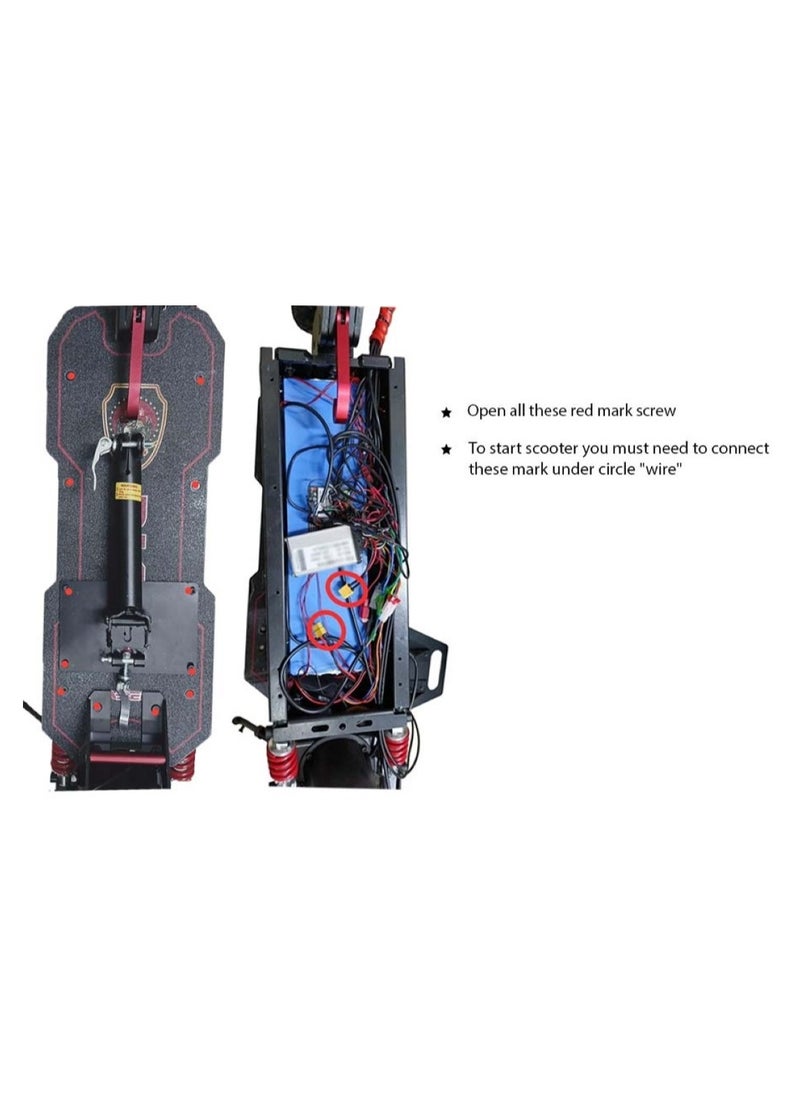 Aster - E10S Power Packed 2000W Single Motor Electric Scooter Black - Image 1
