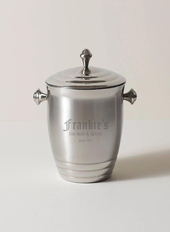 Lenox Tuscany Classics Personalized 96oz 18/10 Stainless Steel Ice Bucket with Lid and Handles, Custom Engraved Insulated Metal Ice Bucket for Cocktail Bar, Parties, Bar Cart Accessories - Image 2