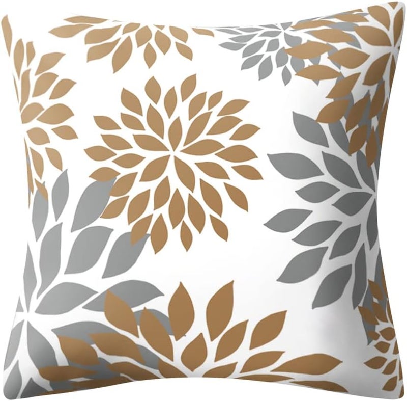 Drmstow Brown Pillow Covers 18x18 Set of 4 Decorative Geometric Throw Pillow Case Outdoor Sofa Pillow Cushion Covers for Couch Living Room Bed Patio Furniture IndoorsHome Decor… - Image 3