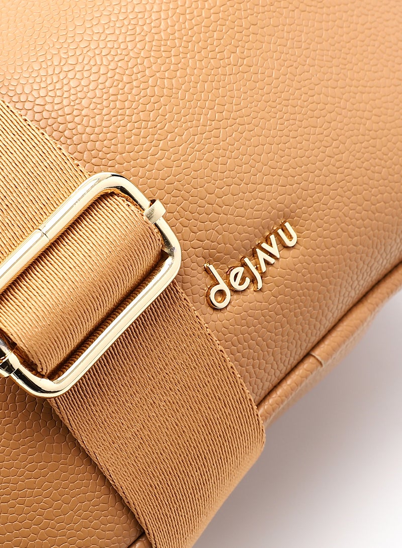 Dejavu Women's Crossbody Bag-LID-DJTX-020-Camel - Image 4