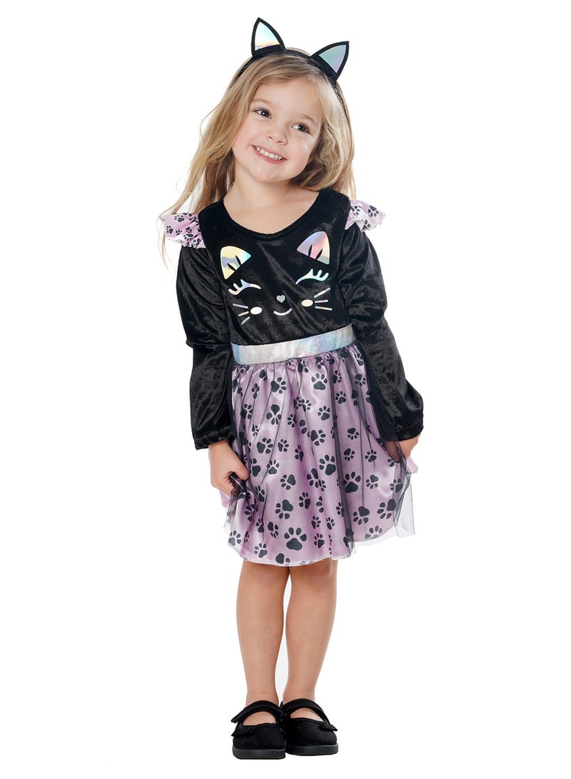 Rubies Black Cat Toddler Costume (Unisex, Size 3 Years Toddler) - Image 1