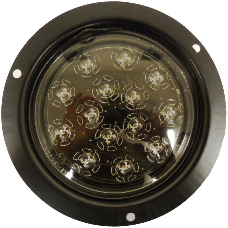 Autosmart KL25105CR Red FlushMount LED StopTurnTail Light with Clear Lens