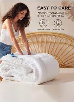 PRIMO PLUS Microfiber Quilt And Duvet Insert Microfiber White  - Image 4