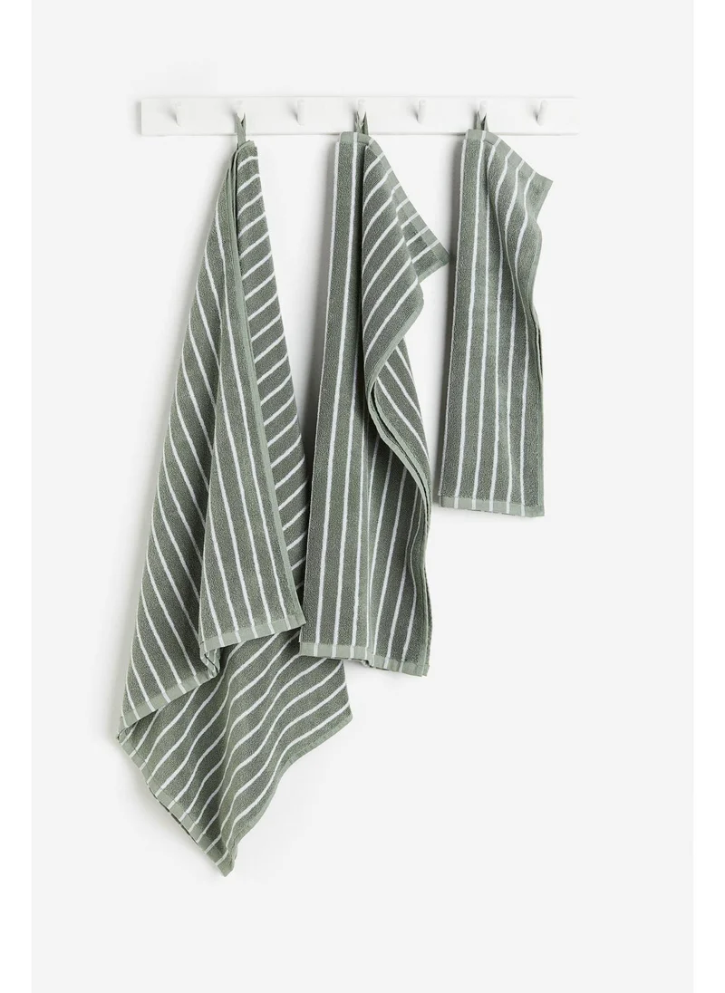 اتش اند ام Striped hand towel