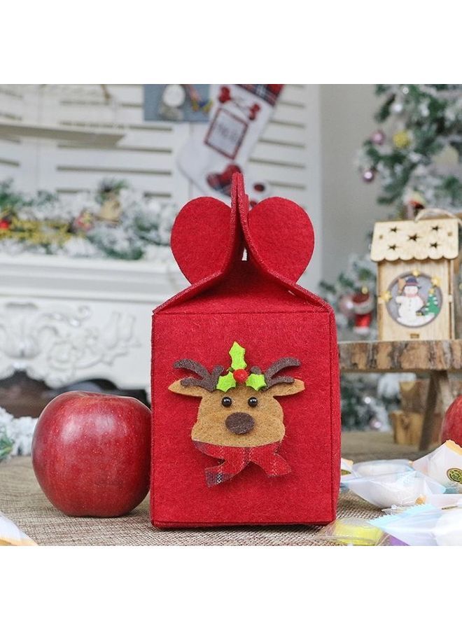 NIBEMINENT Decoration Foldable Apple Gift Packaging Bag Red - Image 1