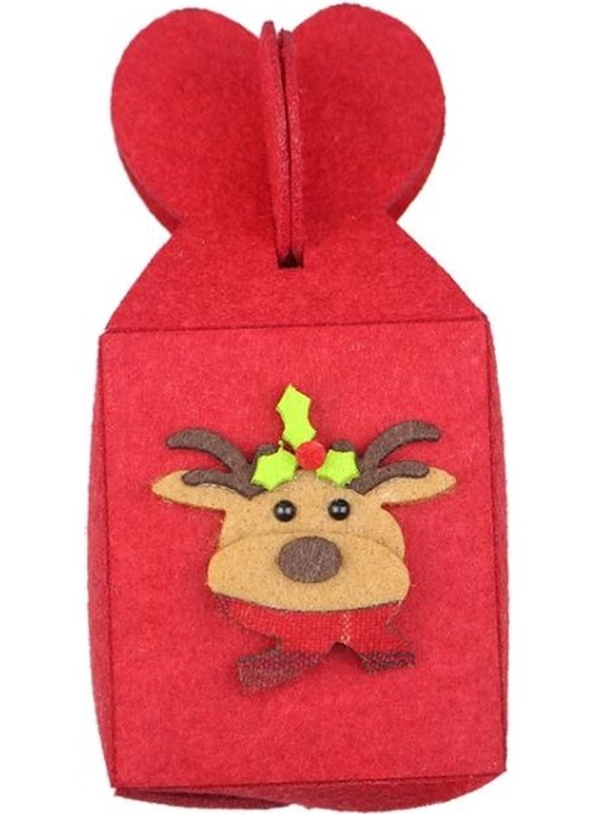 NIBEMINENT Decoration Foldable Apple Gift Packaging Bag Red - Image 2