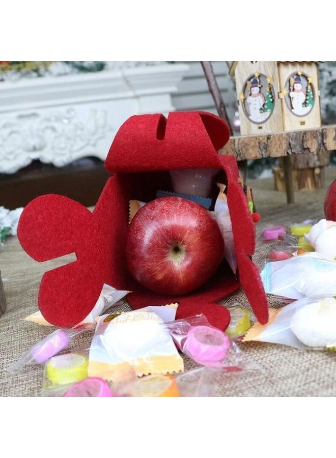 NIBEMINENT Decoration Foldable Apple Gift Packaging Bag Red - Image 5