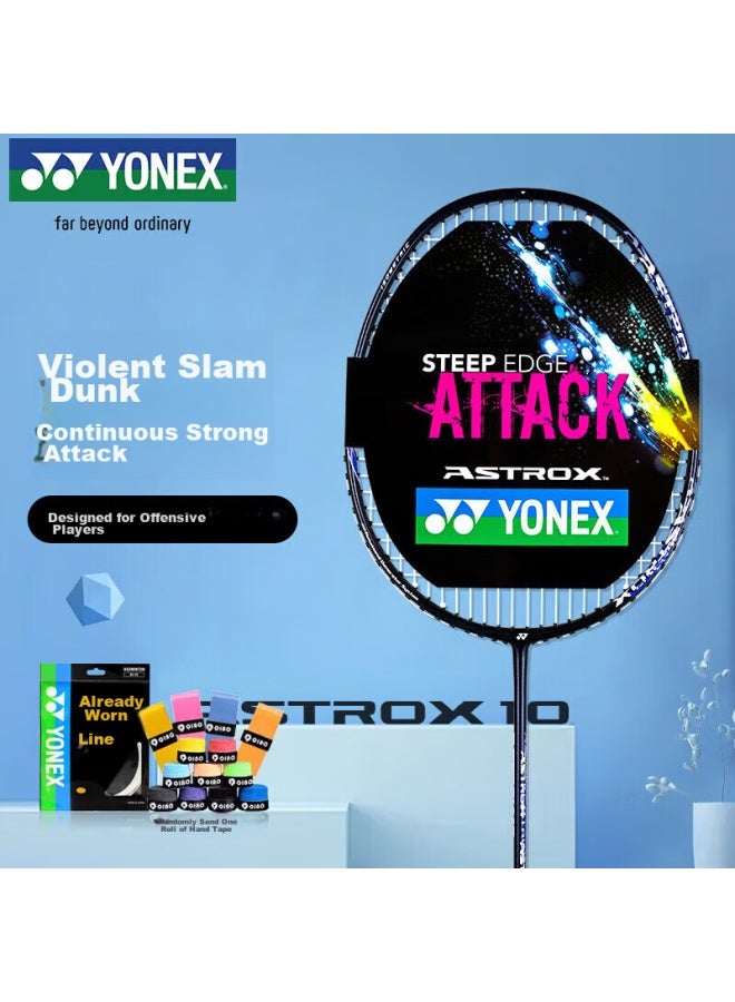 Yonex Yonex Badminton Racket, Astrox Advanced High-power Full Carbon, Intermediate Ax10 Navy Blue, Pre-strung With Grip Tape Included  - Image 1