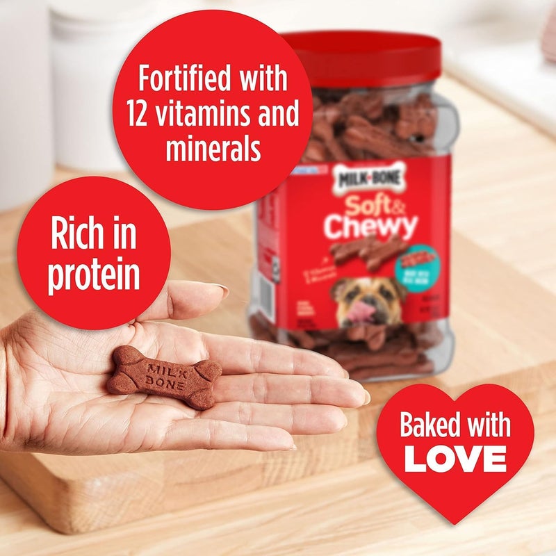 Milk-Bone Soft & Chewy Dog Treats Made with Real Bacon, 25 Ounce - Image 2