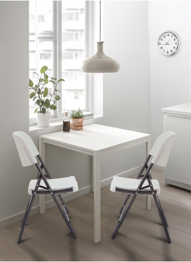 Cady One Set of 2 white multi-use chairs, size 77 x 45 x 39 cm, without table  - Image 1