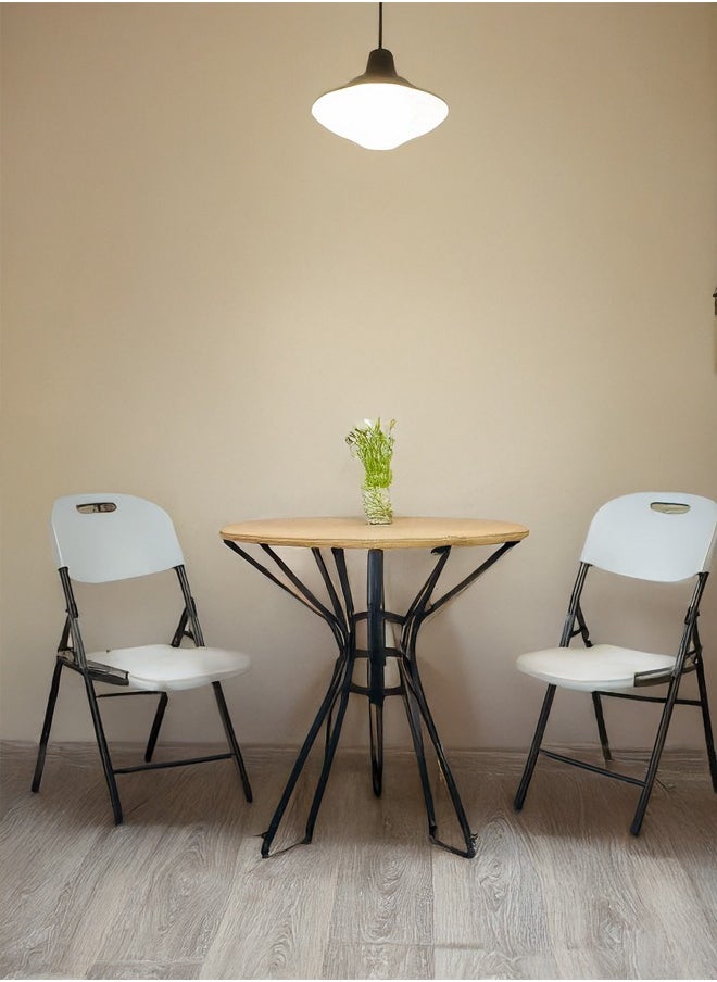 Cady One Set of 2 white multi-use chairs, size 77 x 45 x 39 cm, without table  - Image 2