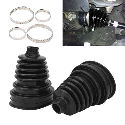 KIMISS 2pcs CV Joint Boot Kit, KIMISS Small Shaft Universal CV Boot Silicone Constant Velocity Joint Boot Set Highly Flexible CV Boots Kit for Cars - Image 4