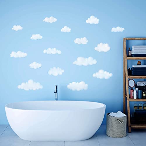 DECOWALL DS9-1702 Clouds Kids Wall Decals Wall Stickers Peel and Stick Removable Wall Stickers for Kids Nursery Bedroom Living Room - Image 5